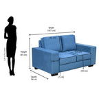 Shirley 2 Seater Sofa (Blue)