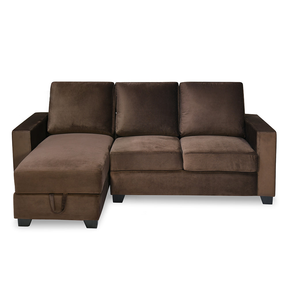 Nilkamal Shirley Lounger 2 Seater Sofa (Choco Brown)