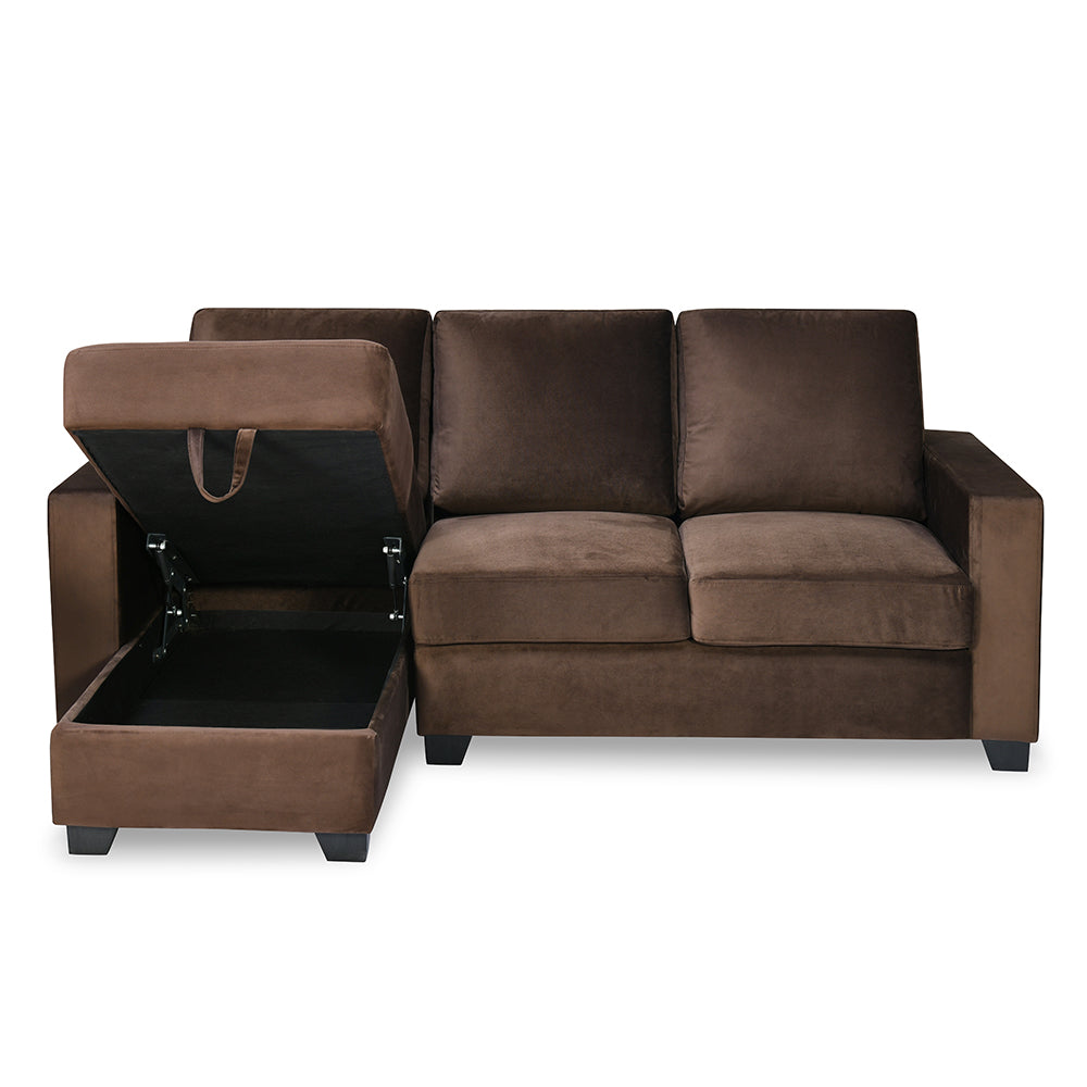 Nilkamal Shirley Lounger 2 Seater Sofa (Choco Brown)