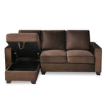 Shirley Lounger 2 Seater Sofa (Choco Brown)