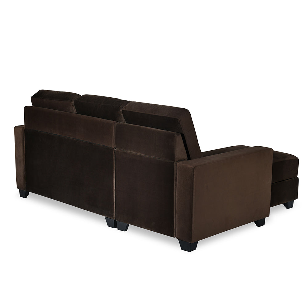 Shirley Lounger 2 Seater Sofa (Choco Brown)