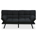 Oberon 3 Seater Futon Sofa Cum Bed (Dark Grey)