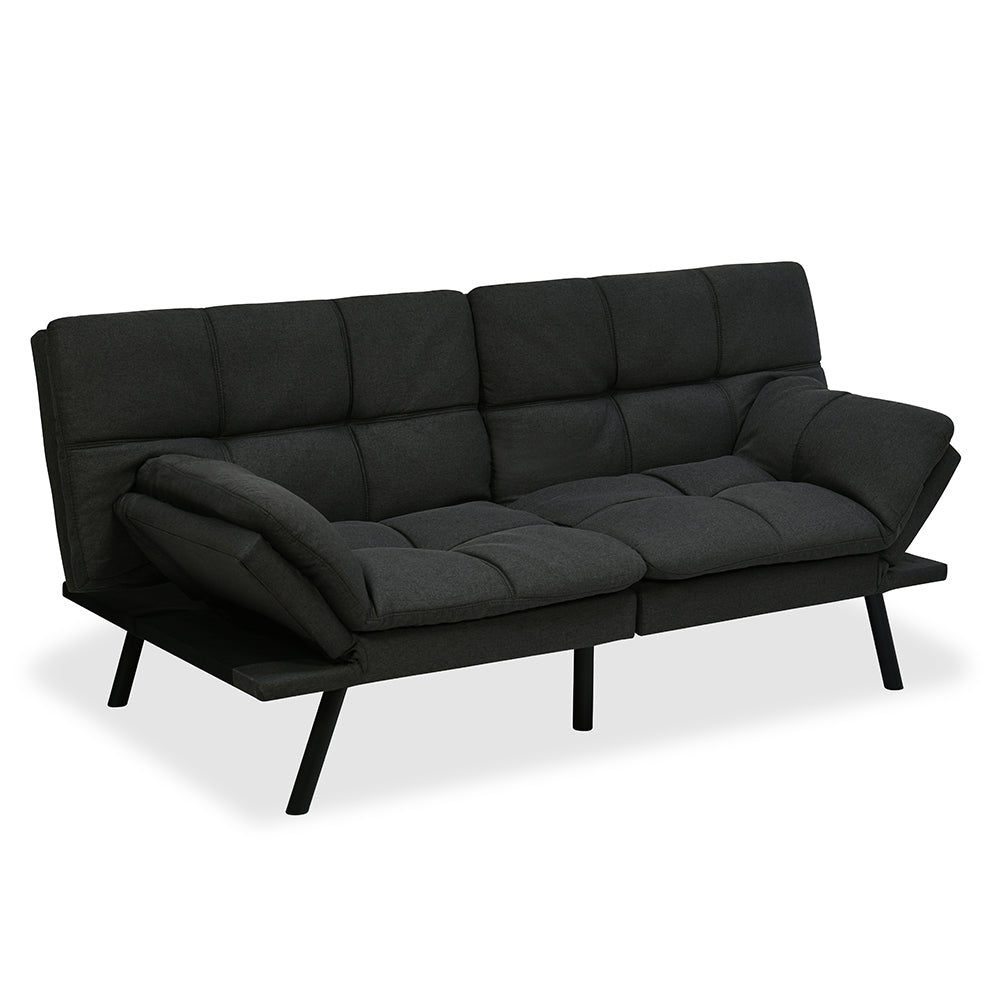 Nilkamal Oberon 3 Seater Futon Sofa Cum Bed (Dark Grey)