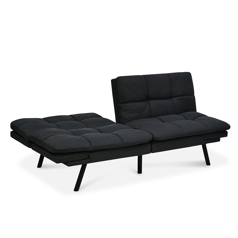 Nilkamal Oberon 3 Seater Futon Sofa Cum Bed (Dark Grey)