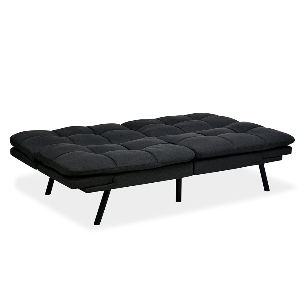 Nilkamal Oberon 3 Seater Futon Sofa Cum Bed (Dark Grey)