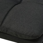 Oberon 3 Seater Futon Sofa Cum Bed (Dark Grey)