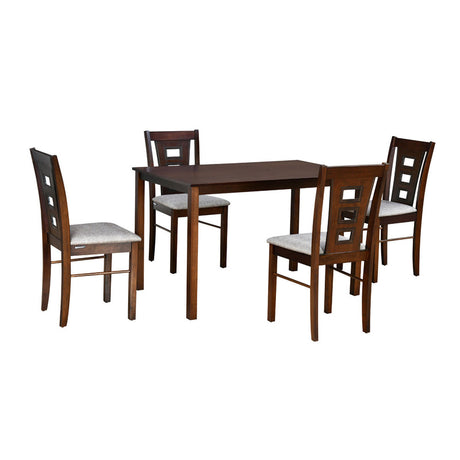 Nilkamal Bella 4 Seater Dining Set (Antique Cherry)