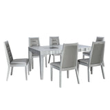 Merlin 6 Seater Dining Kit (Metallic Silver)