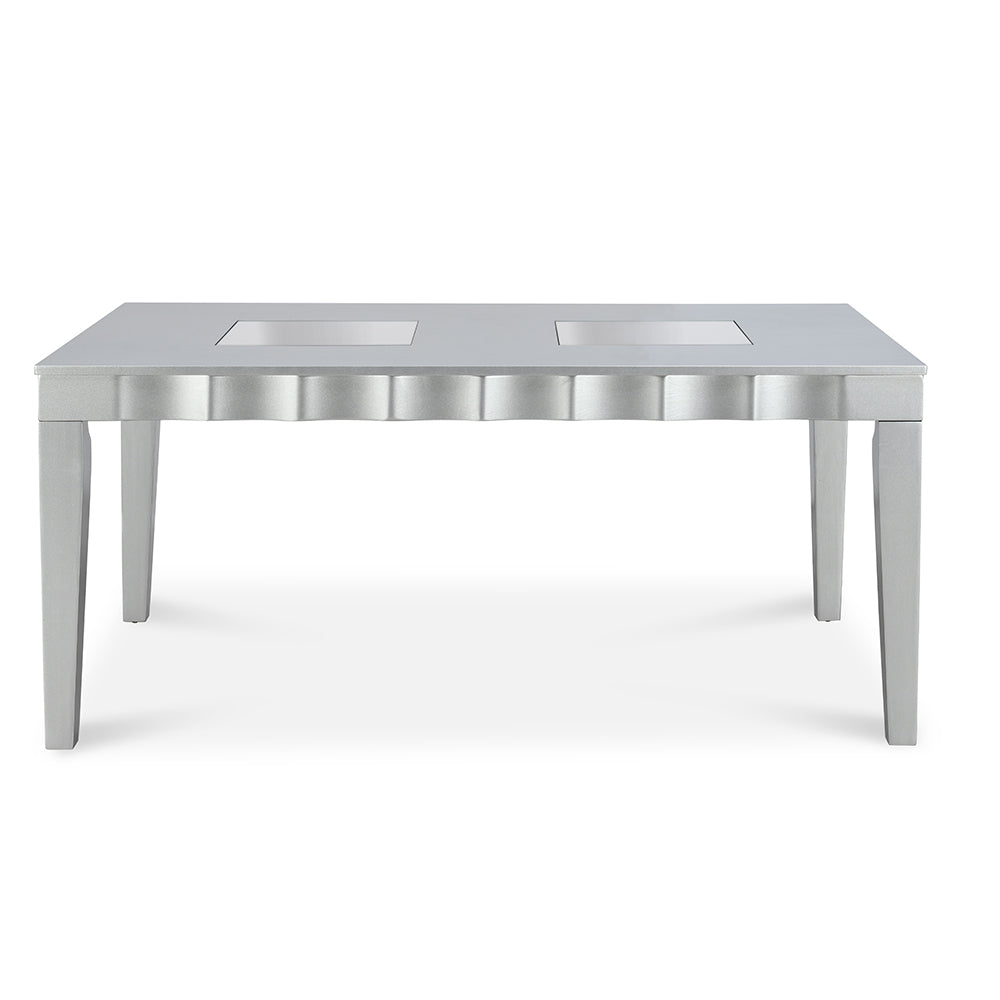 Merlin 6 Seater Dining Kit (Metallic Silver)