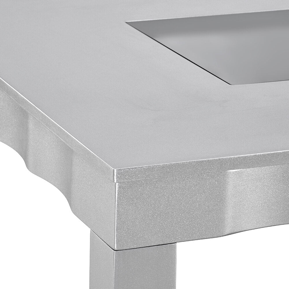 Merlin 1 + 4 + Bench Dining Kit (Metallic Silver)