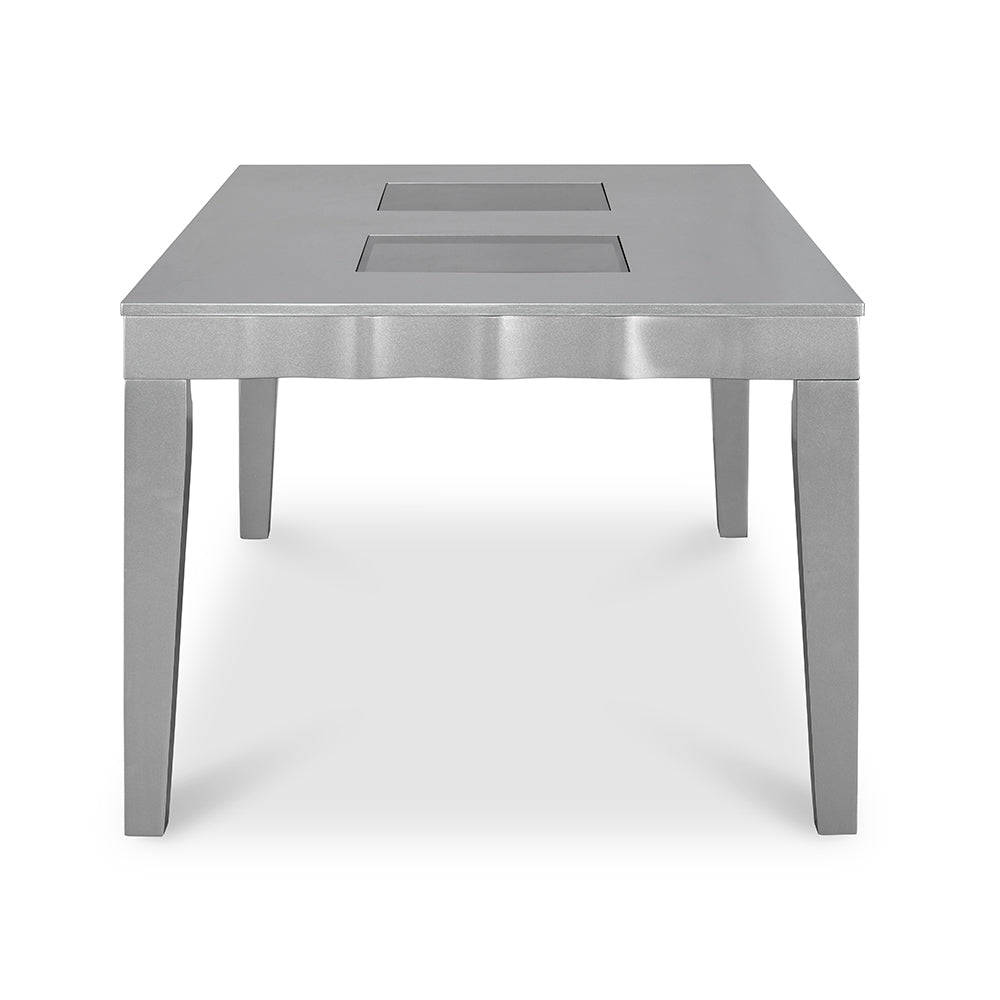 Merlin 6 Seater Dining Kit (Metallic Silver)