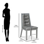 Merlin Dining Chair (Metallic Silver)