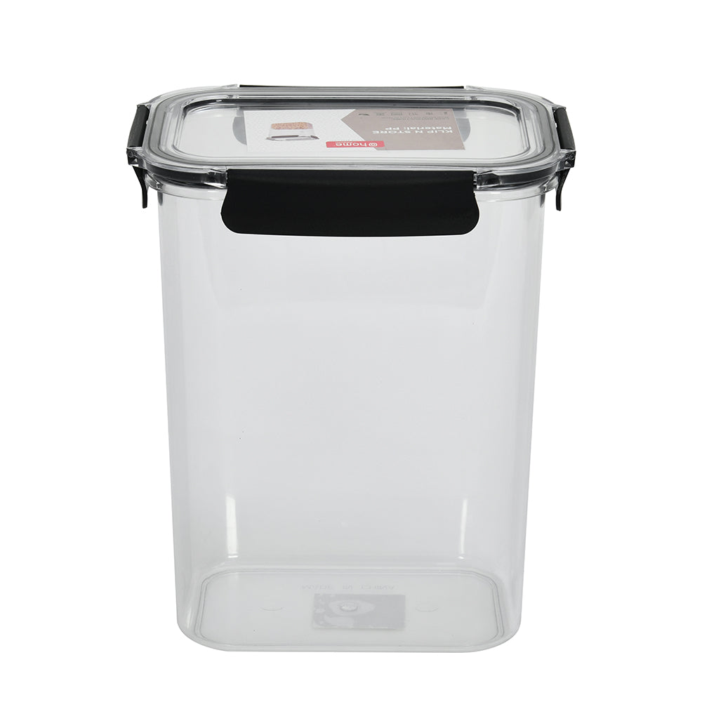 Klip N Store Rectangular 4200 ml Tall Storage Container (Black)