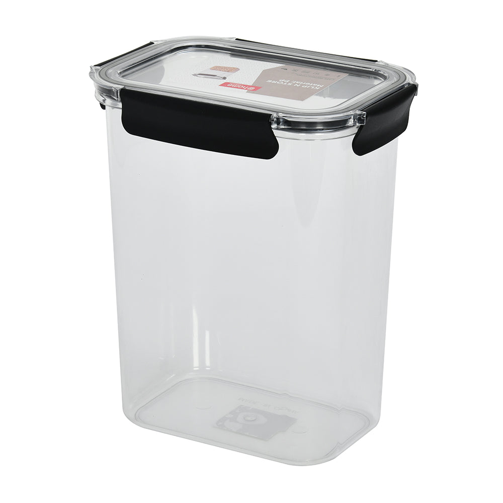 Klip N Store Rectangular 4200 ml Tall Storage Container (Black)