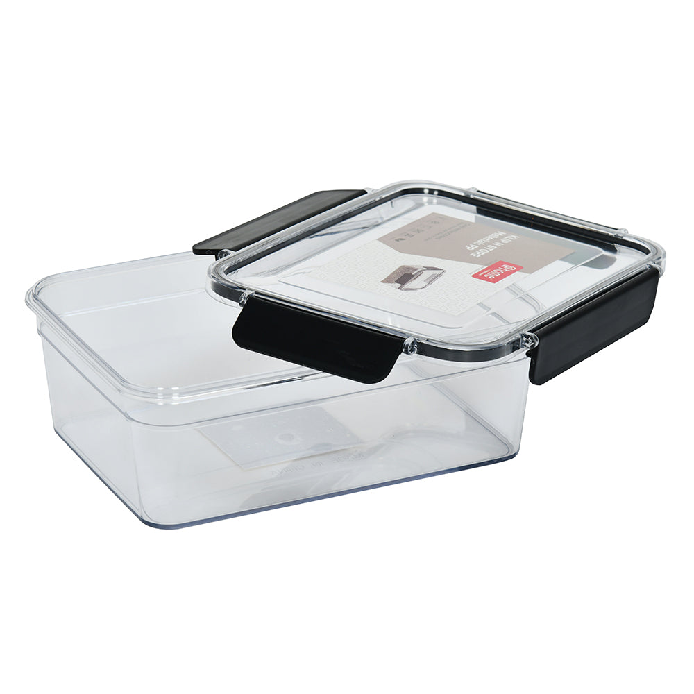 Klip N Store Rectangular 900 ml Storage Container (Black)