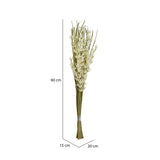 Flower Buds Wicker Dry Stick (White & Green)