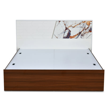 Galaxy Max Bed with Box Storage (Walnut)