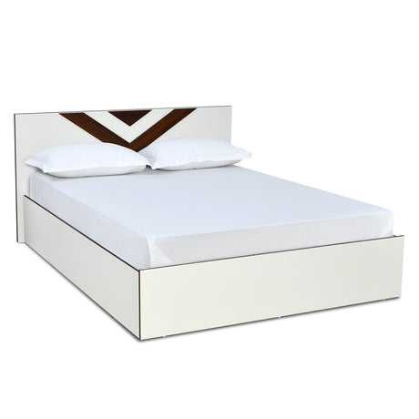 Orion Max Bed with Box Storage (White)