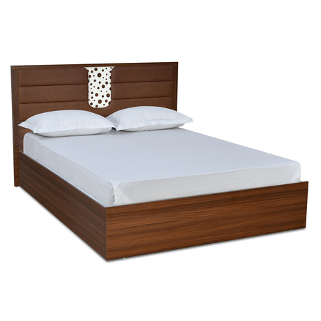 Noir Max Bed with Box Storage (Walnut)