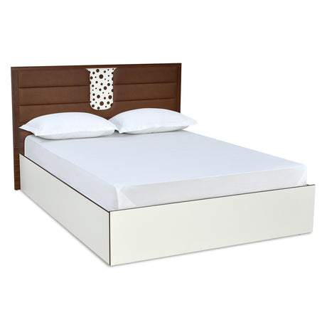 Noir Max Bed with Box Storage (White)