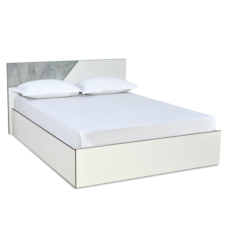 Asta Max Bed with Box Storage (White)