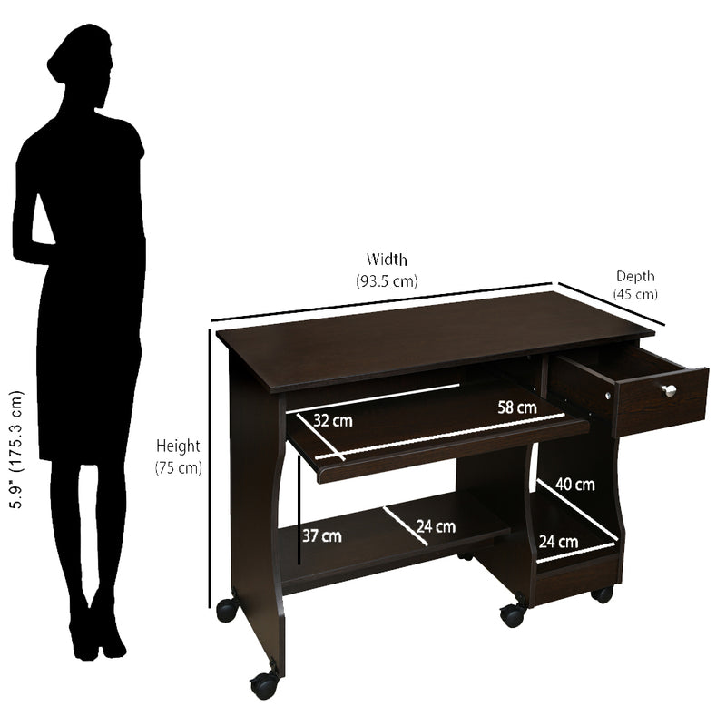 Zenith Computer Table (Wenge)