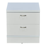 Prime Engineered Wood Nightstand (Frosty White)