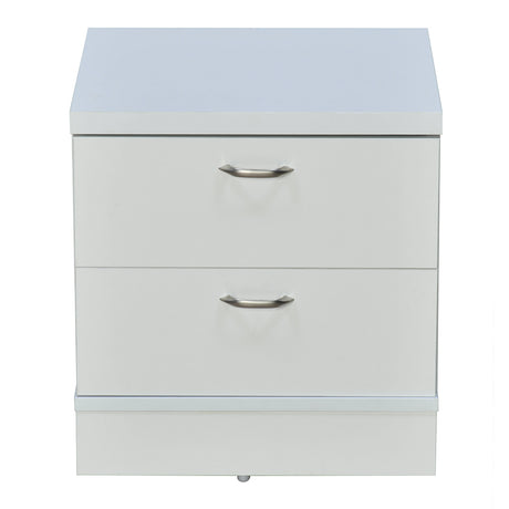 Prime Engineered Wood Nightstand (Frosty White)