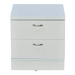 Prime Engineered Wood Nightstand (Frosty White)