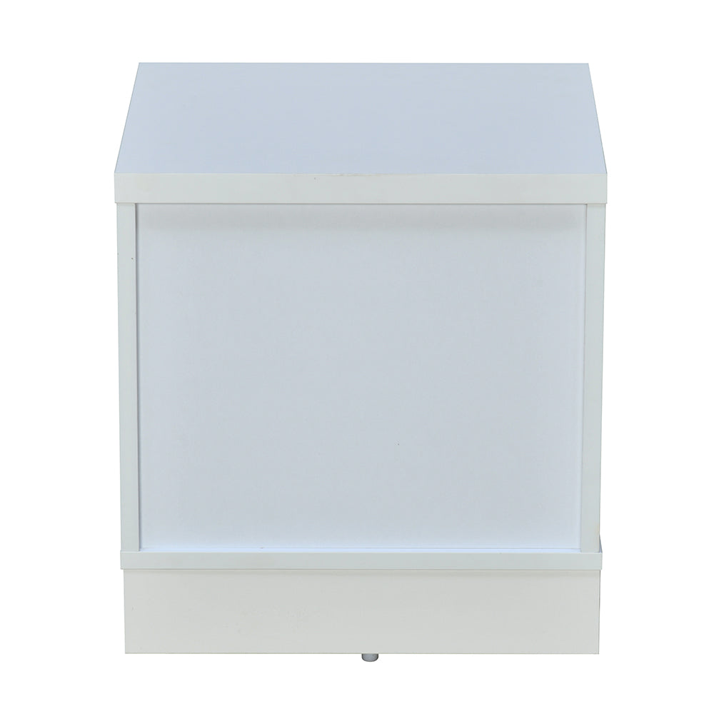 Prime Engineered Wood Nightstand (Frosty White)