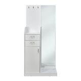 Max Engineered Wood Dresser with Mirror (Frosty White)