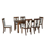 Nilkamal Elanza Solid Wood 6 Seater Dining Set (Antique Cherry)