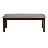 Lindsey 6 Seater Dining Bench (Walnut)