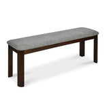 Lindsey 6 Seater Dining Bench (Walnut)