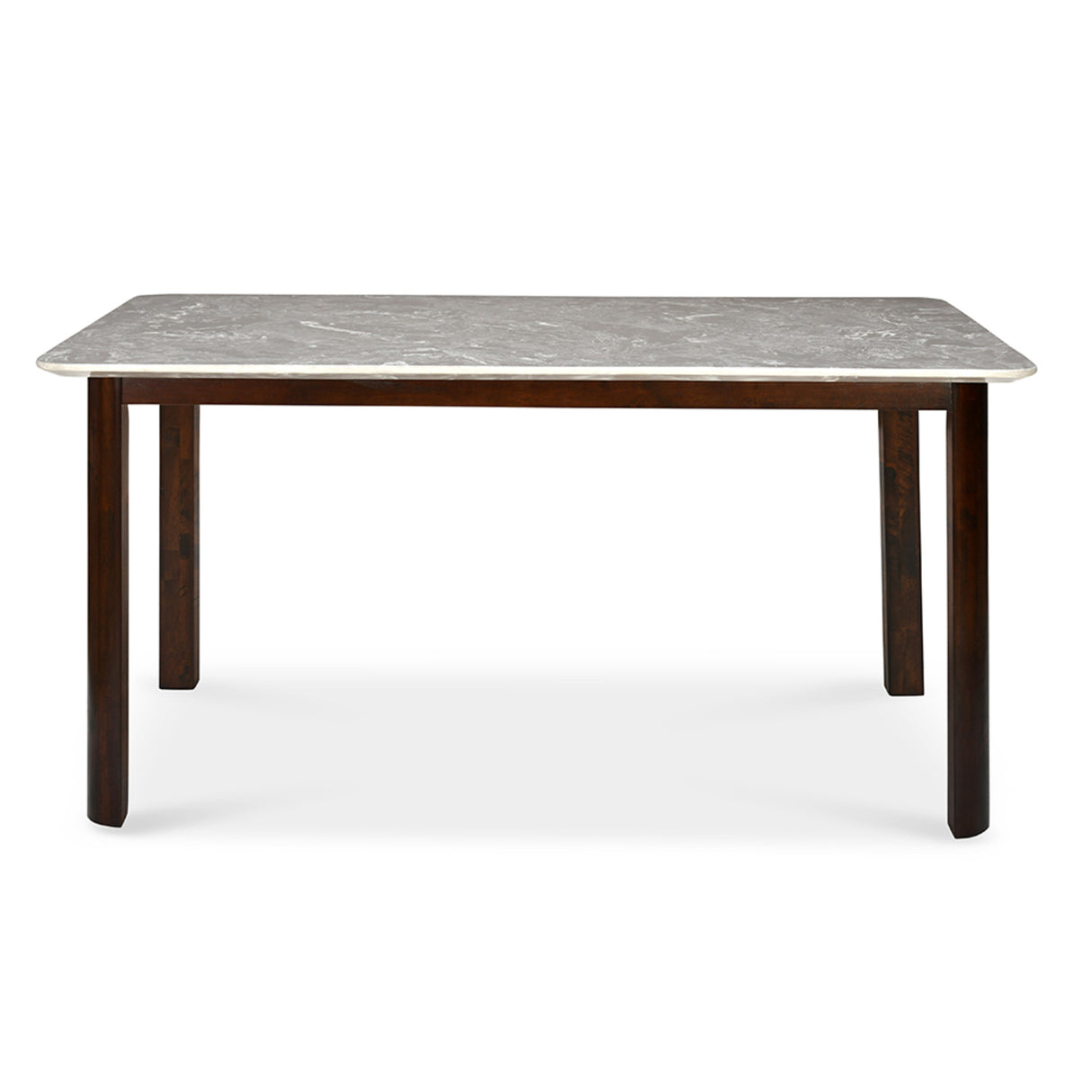 Lindsey 6 Seater Marble Finish Design Top Dining Table (Marble Beige)