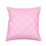 Amelia Pintuck Textured Tafetta Fabric 16' x 16' Cushion Cover (Pink)