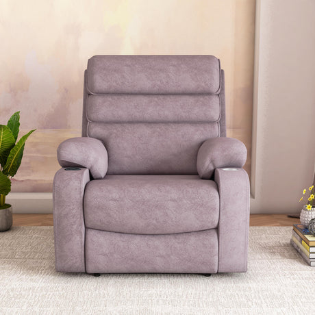 Ease Massage Chair with Manual Recliner (Mauve)