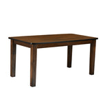 Elanza Solid Wood 6 Seater Dining Table (Antique Cherry)