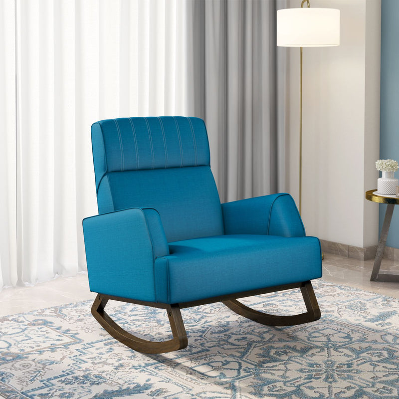 Ezio Rocking Arm Chair (Teal)