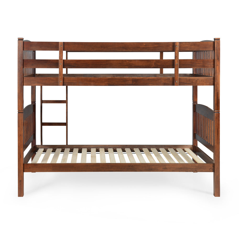 Dom Solid Wood Bunk Bed (Cappuccino)