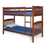 Dom Solid Wood Bunk Bed (Cappuccino)