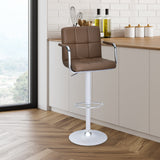 Escape Adjustable Height Swivel Bar Stool (Beige)