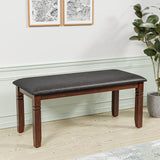 Floret Dining Bench (Walnut)