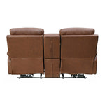 Nashville 2 Seater Console Sofa Recliner (Brown)