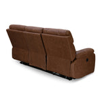 Nashville 3 Seater Electric Sofa Recliner (Brown)