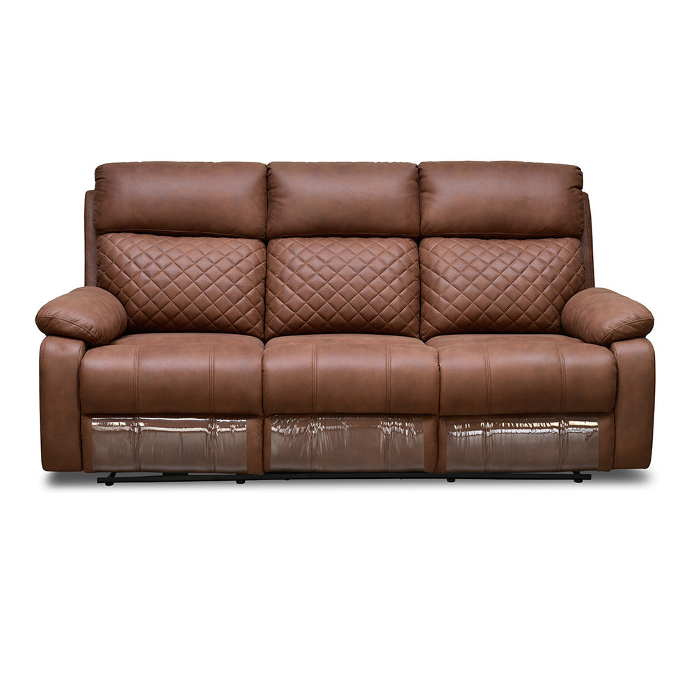 Nashville 3 Seater Electric Sofa Recliner (Brown)