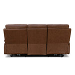 Nashville 3 Seater Electric Sofa Recliner (Brown)