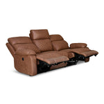 Nashville 3 Seater Electric Sofa Recliner (Brown)