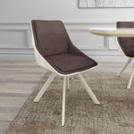 Gavyn Dining Chair (Brown & Light Grey)