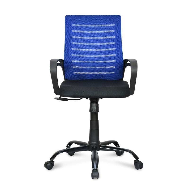 Giza Mid Back Office Chair (Blue & Black)